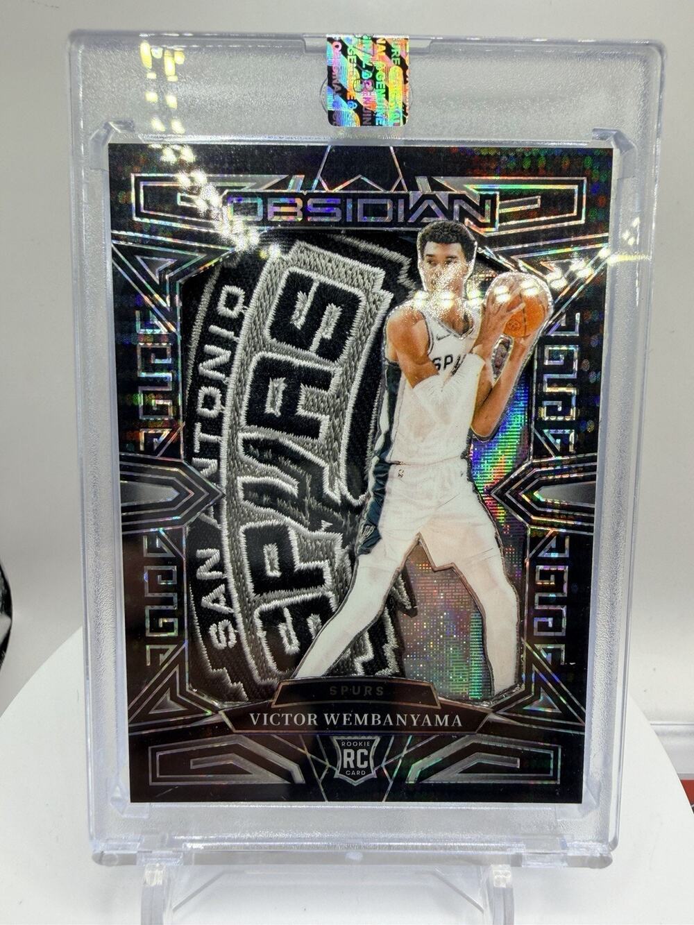 Art Card Victor Wemby With Spurs Patch Made By Mayflower Custom Cards